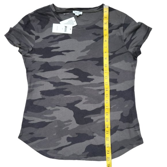 NEW Splendid Camo Print Crew Neck Short Sleeves Tee Shirt Lightweight M - Picture 5 of 7